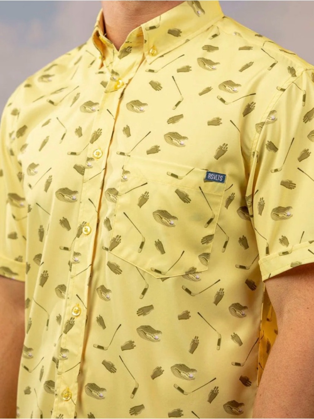 RSVLTS Happy Gilmore Large Short-Sleeve Golf Print Shirt